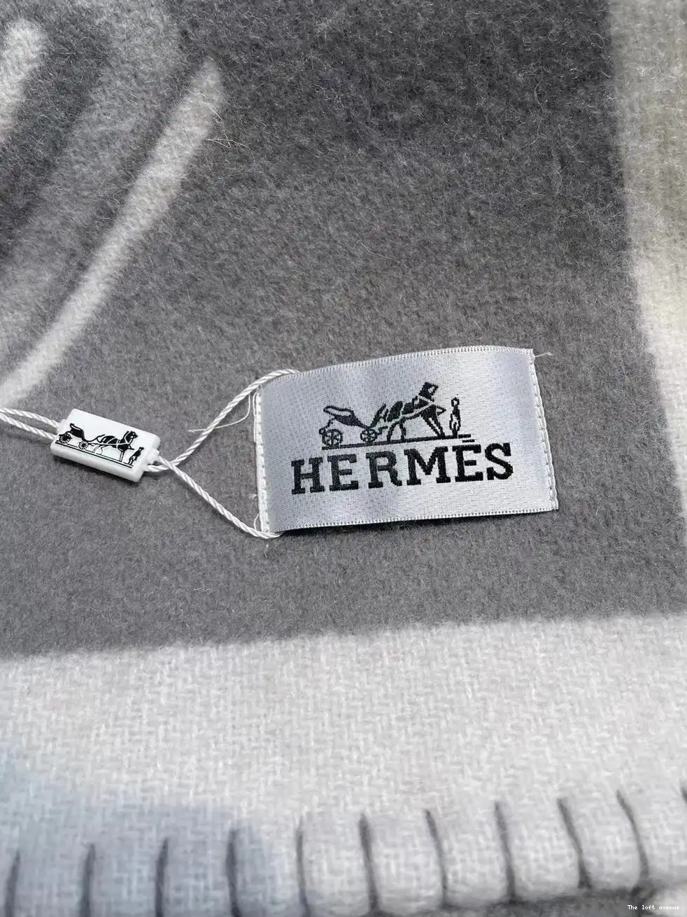 BLANKET TATERSALE WOOL THROW HERMES 0623
